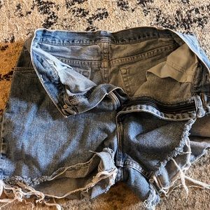 Vintage wrangler jean shorts